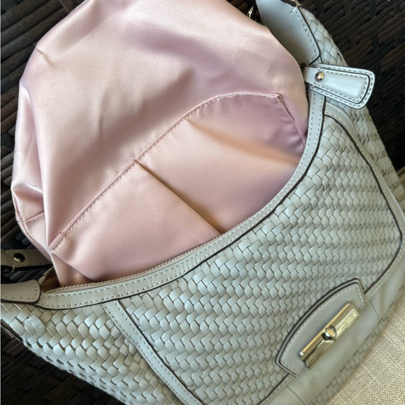 Coach Kristen Hobo shoulder bag woven leather like new - Picture 12 of 17